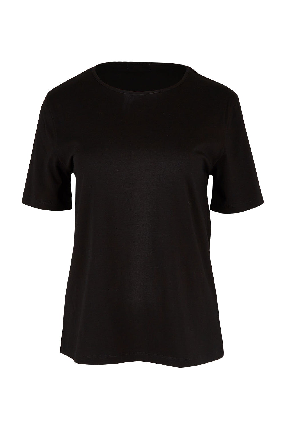 Product shot of The Keepers Tee in colour Black (Black), from the front