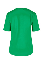 Product shot of The Keepers Tee in colour Emerald (Green), from the back