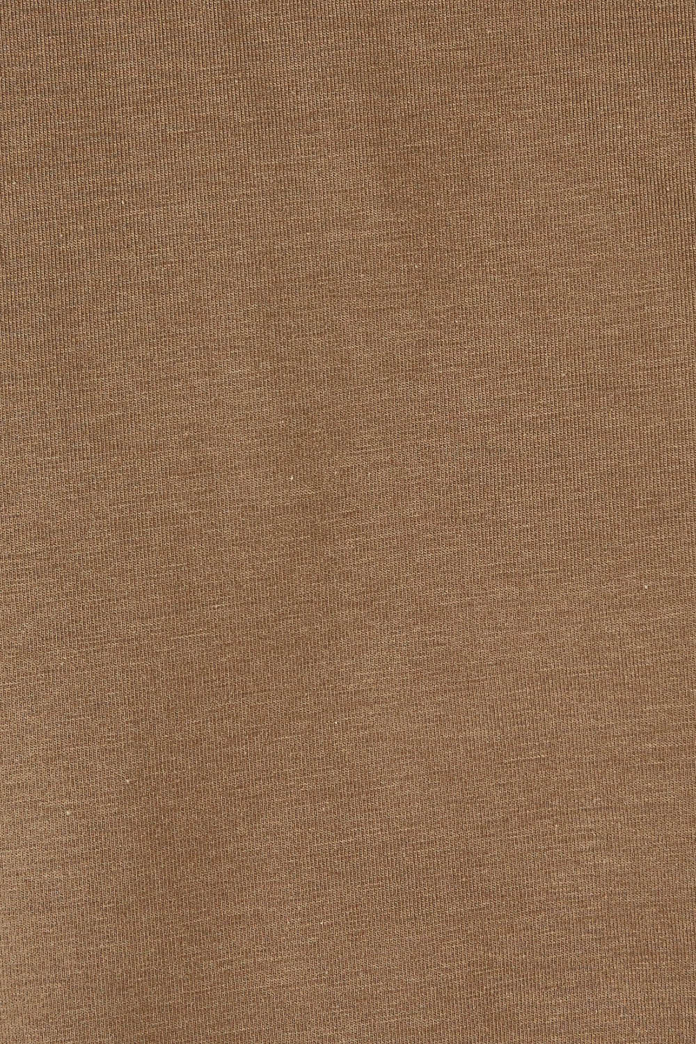 Product shot of The Keepers Tee in colour Mushroom, detail