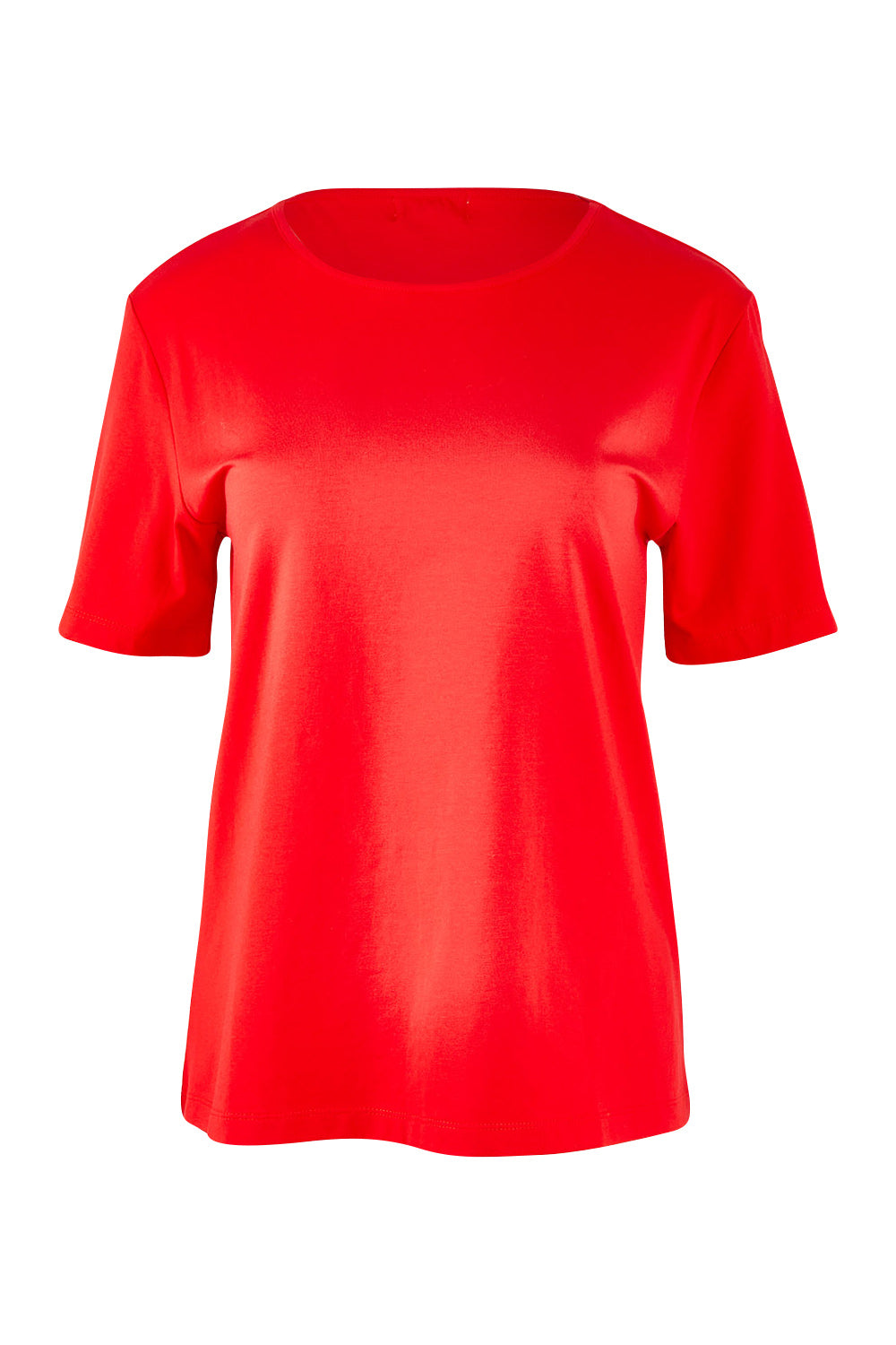 Product shot of The Keepers Tee in colour Red (Red), from the front
