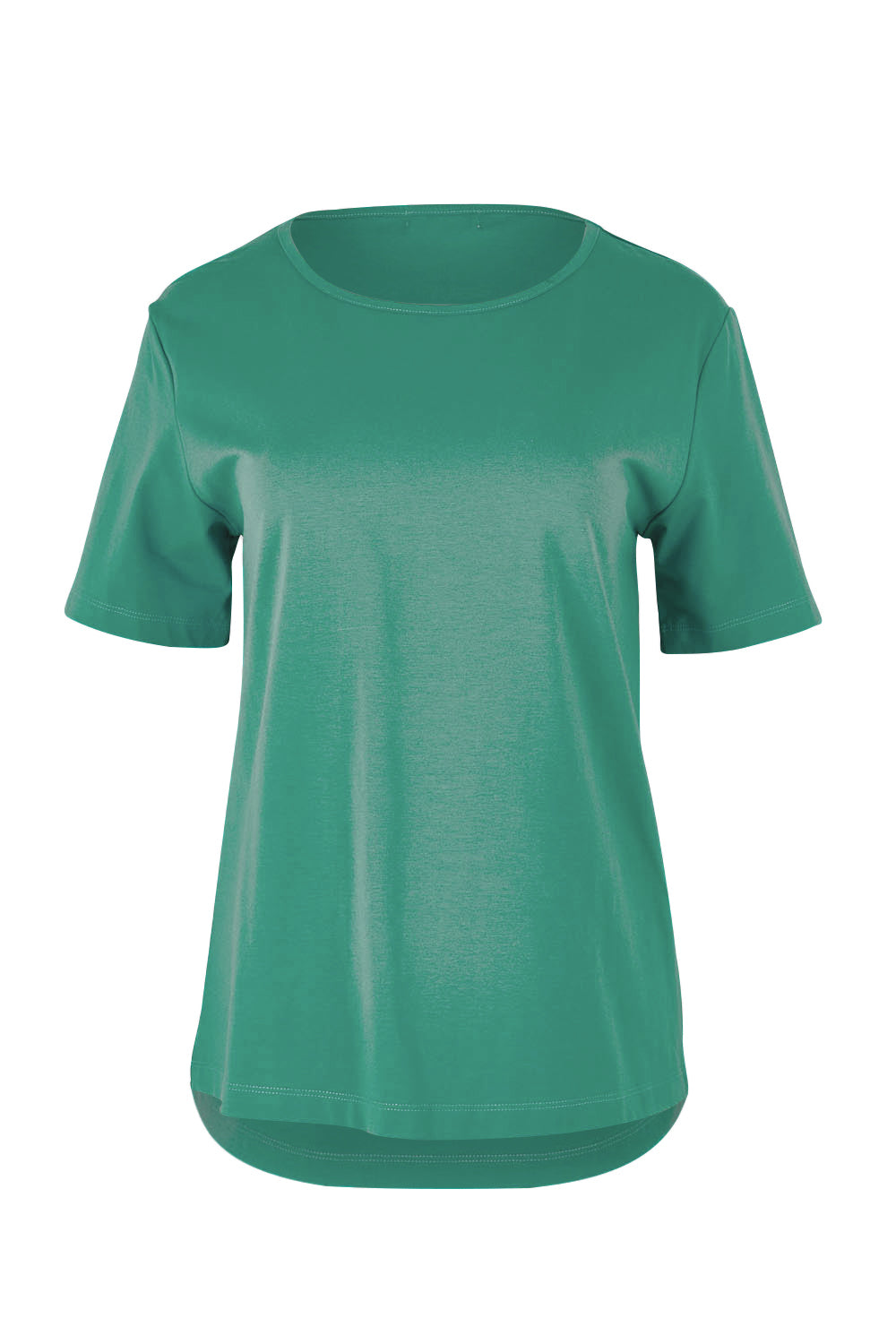 Product shot of The Keepers Tee in colour Seagreen (Green), from the front