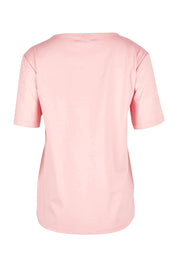 Product shot of the The Keepers Cotton Tee – Softpink in colour Softpink, from the back