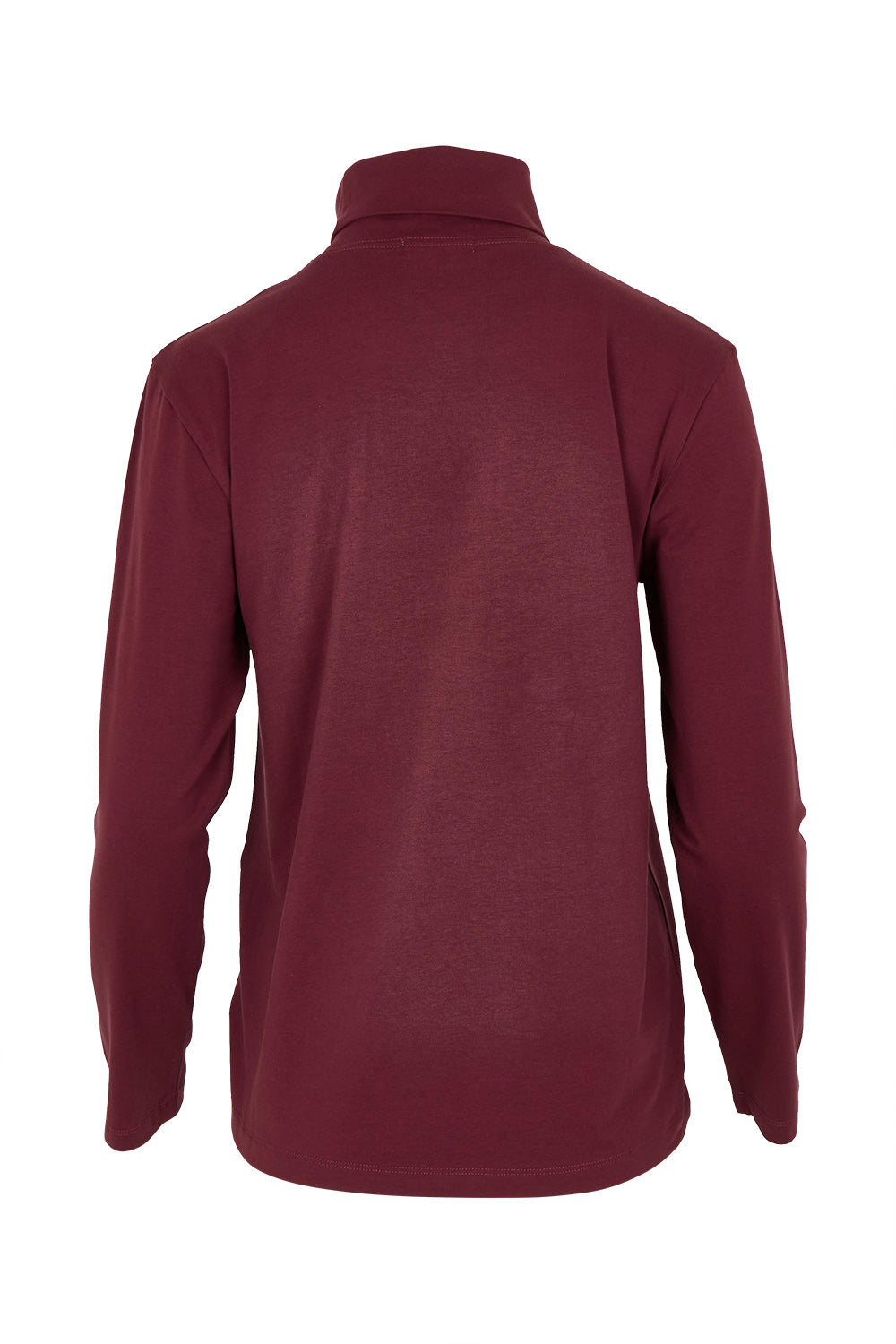 Product shot of The Keepers Skivvy in colour Burgundy (Purple), from the back