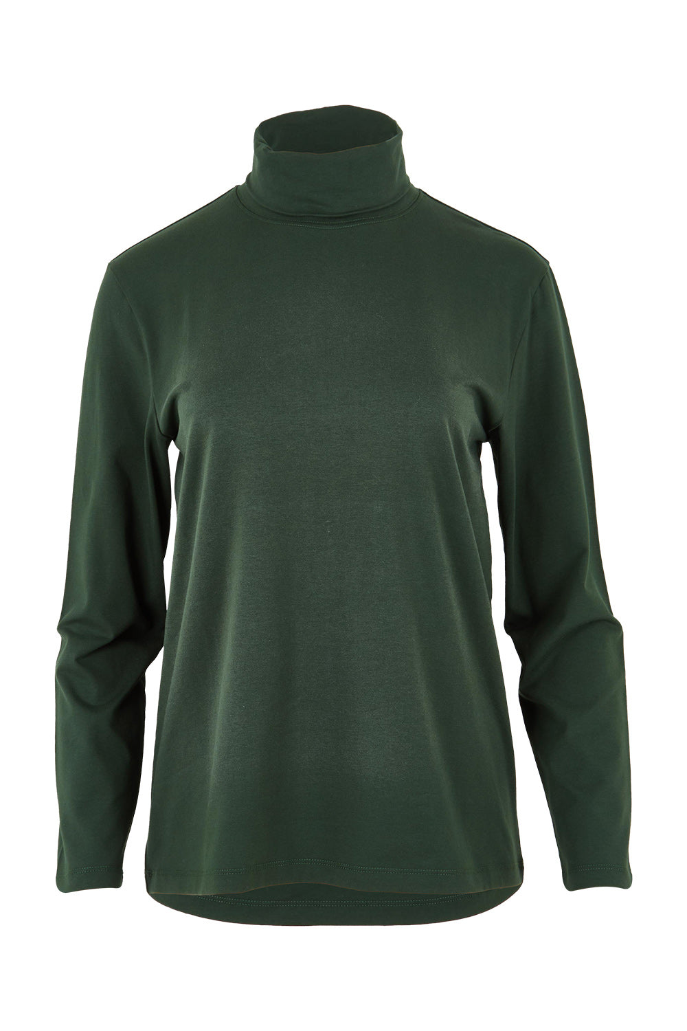 Product shot of The Keepers Skivvy in colour Pinegreen (Green), from the front