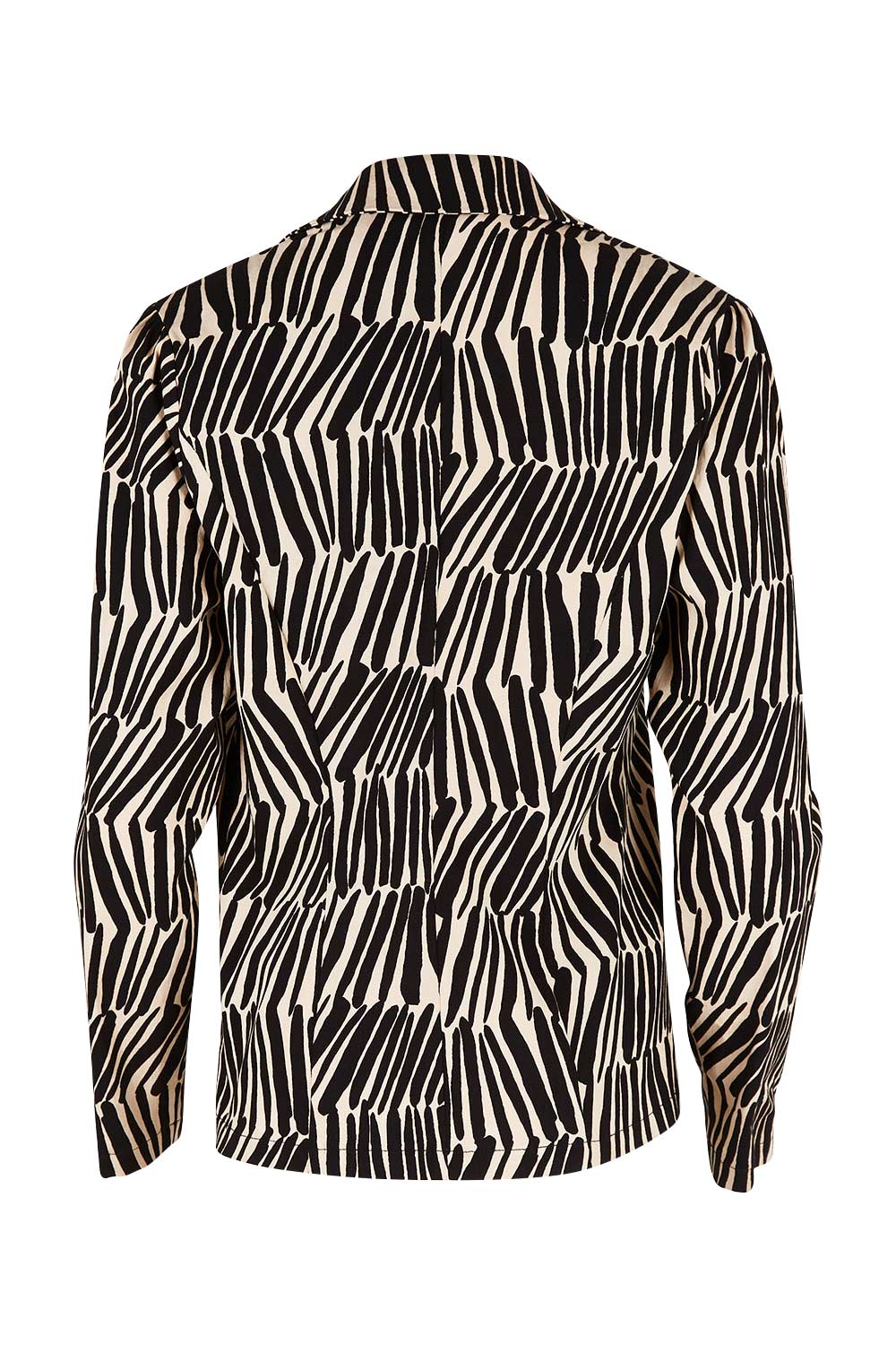 Preloved The Everyday Printed Long Sleeve Blazer - Blackcamel