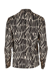 Preloved The Everyday Printed Long Sleeve Blazer - Blackcamel