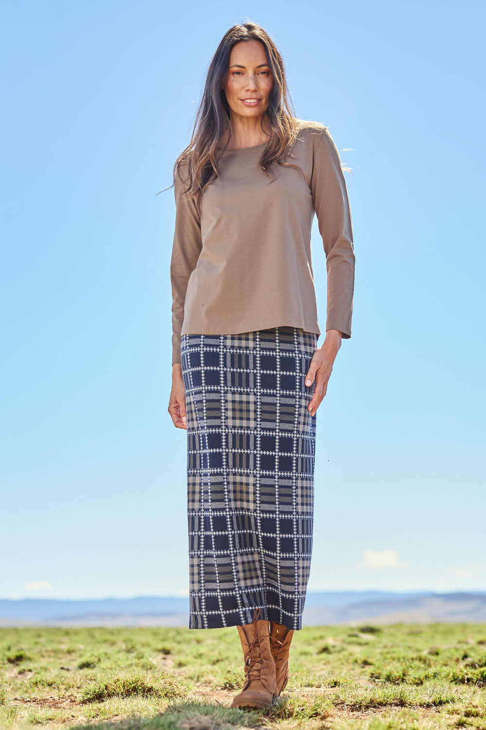 The Keepers Cotton Long Sleeve Tee – Cocoa