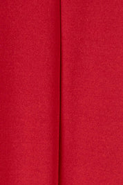 Product shot of The Recycled Everyday V Neck Dress in colour Cherryred (Red), detail