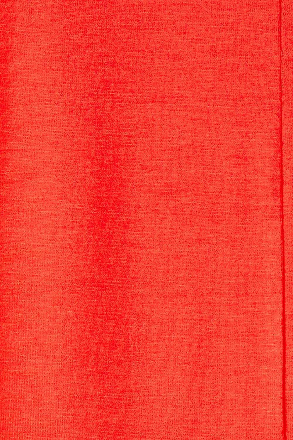 Product shot of The Long Overlay Tank in colour Red (Red), detail