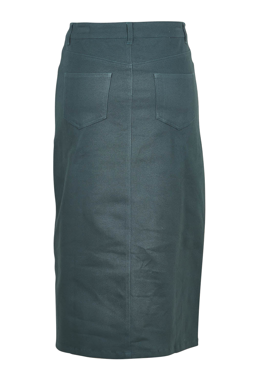 Preloved The 5 Pocket Denim Midi Skirt - Deepocean