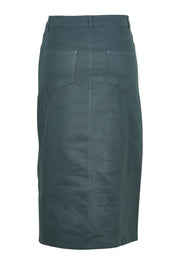 Preloved The 5 Pocket Denim Midi Skirt - Deepocean