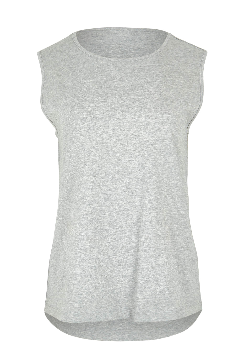 Product shot of The Keepers Classic Tank in colour Greymarle (Grey), from the front