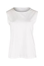 Product shot of The Keepers Classic Tank in colour White (White), from the front