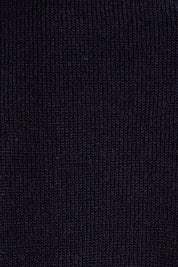 Product shot of The Keepers Soft V Neck Jumper in colour Darknavy (Blue), detail