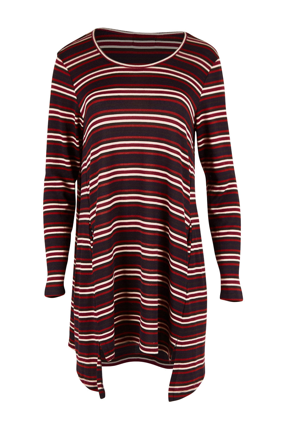 Preloved The Striped Knit Crew Neck Tunic - Stripe