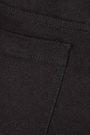 Product shot of The Stretch Coloured Denim Jean in colour Black (Black), detail