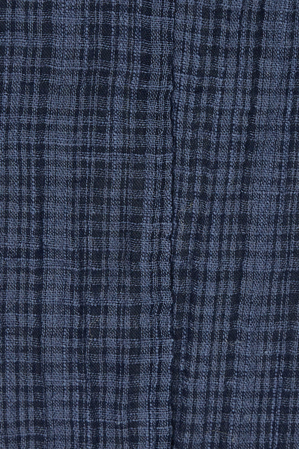 Product shot of The Check Pocket Detail Top in colour Navy (Blue), detail