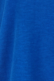 Product shot of The Keepers Elbow Length Tee in colour Frenchblue (Blue), detail