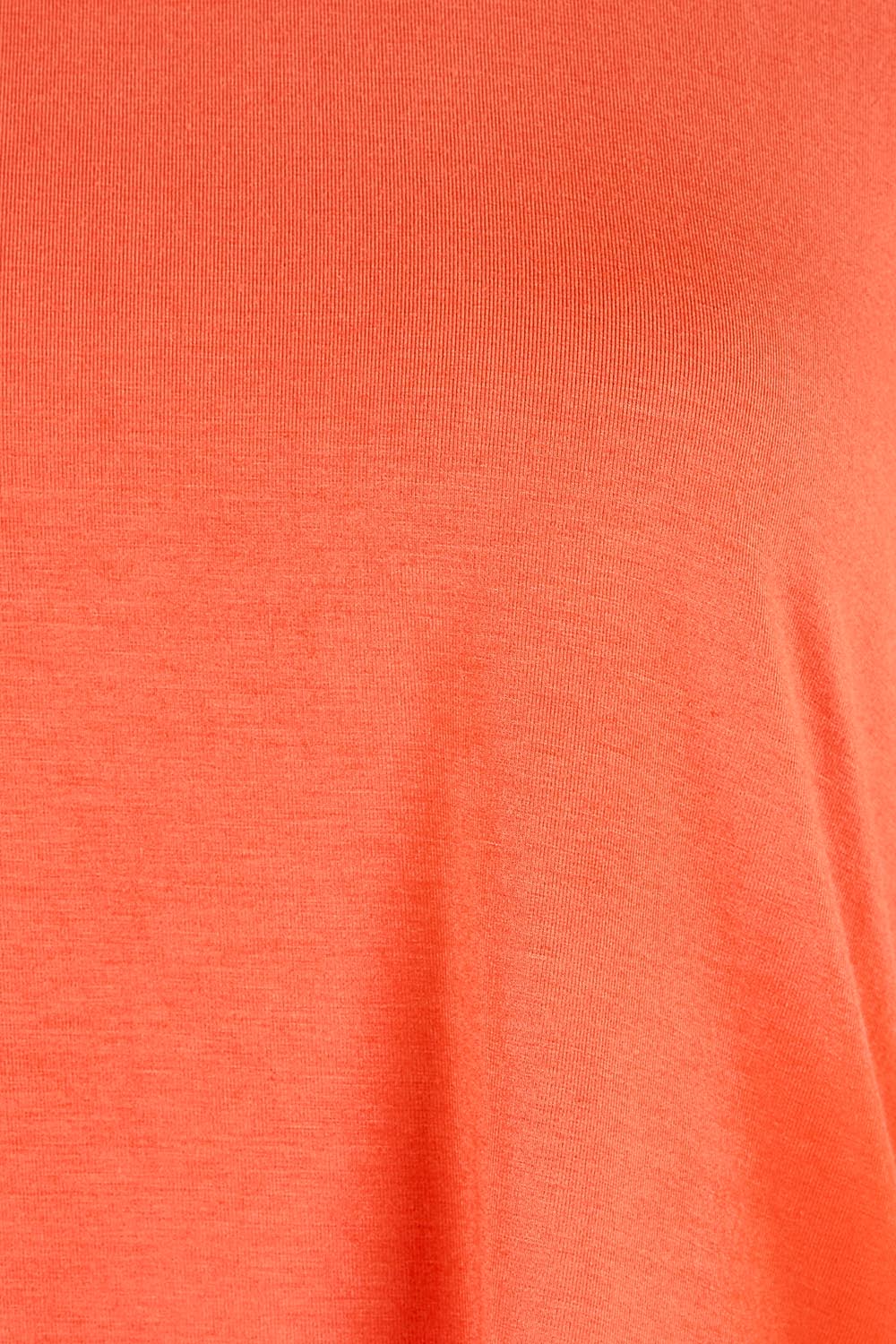 Product shot of the The Bamboo Curved Hem Tee – Sunset in colour Sunset, showing detail
