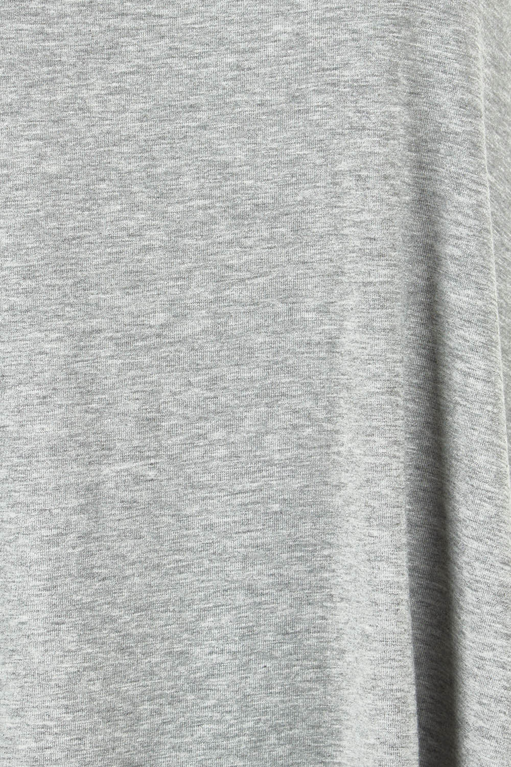 Product shot of The Bamboo Crew Neck Swing Tank in colour Greymarle (Grey), detail