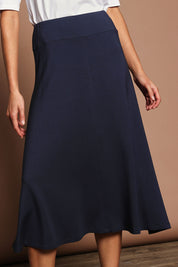 Preloved The Fit & Flare Summer Skirt - Navy