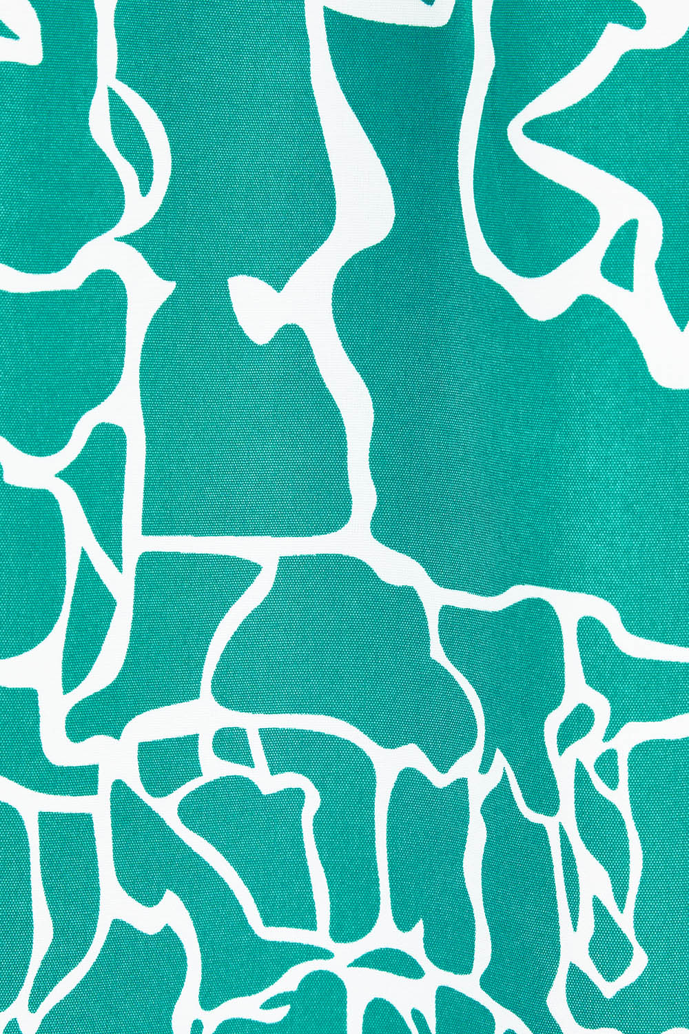 Product shot of The Keepers Crew Neck Printed Shirt in colour Tealwhite (Green), detail
