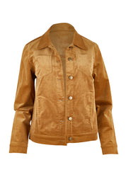 Product shot of The Keepers Cord Jacket in colour Camel, from the front