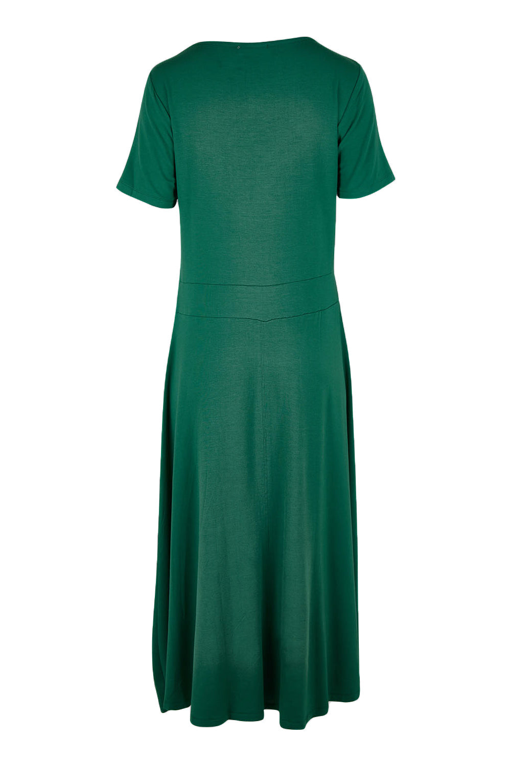 Product shot of The Summer Fit & Flare S/S Dress in colour Seagreen (Green), from the back