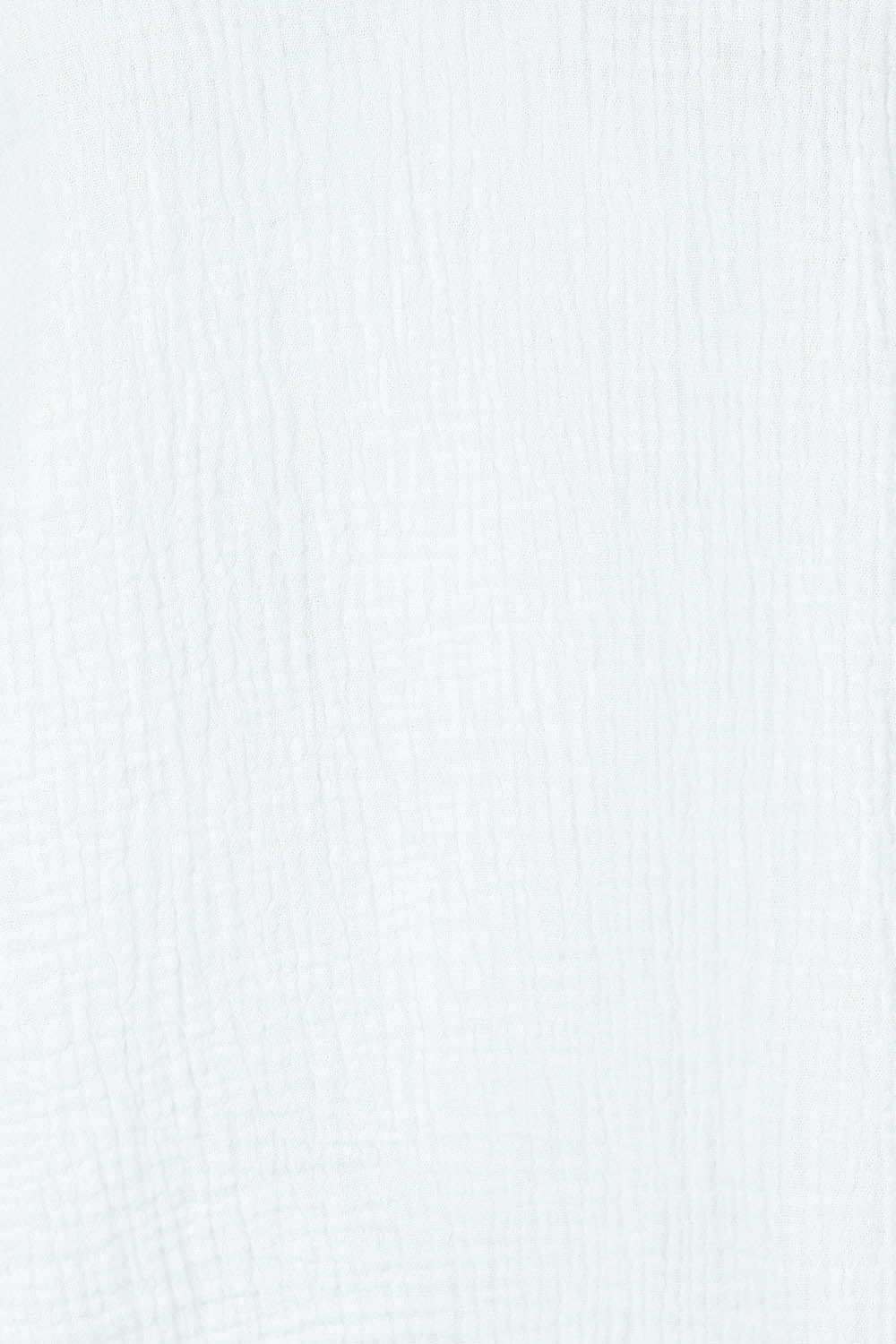 Product shot of The Double Cotton V Tank in colour White (White), detail