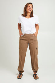 Preloved The Everyday Full Length Cargo Pant - Tan