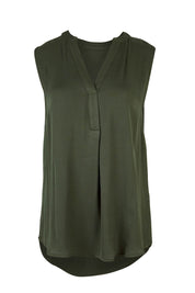 Preloved The Woven High Low Tank - Khaki