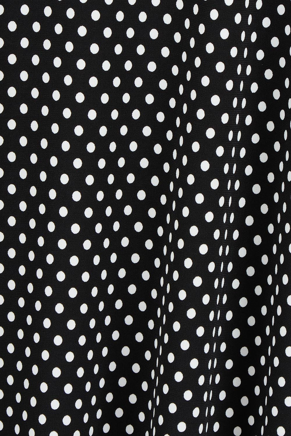Product shot of The Easy Wear Print Maxi Dress in colour Blackspot (Black), detail