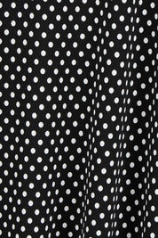 Product shot of The Easy Wear Print Maxi Dress in colour Blackspot (Black), detail