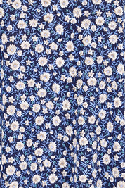 Product shot of the The Easy Wear Print Maxi Dress – Bluefleur in colour Bluefleur, showing detail