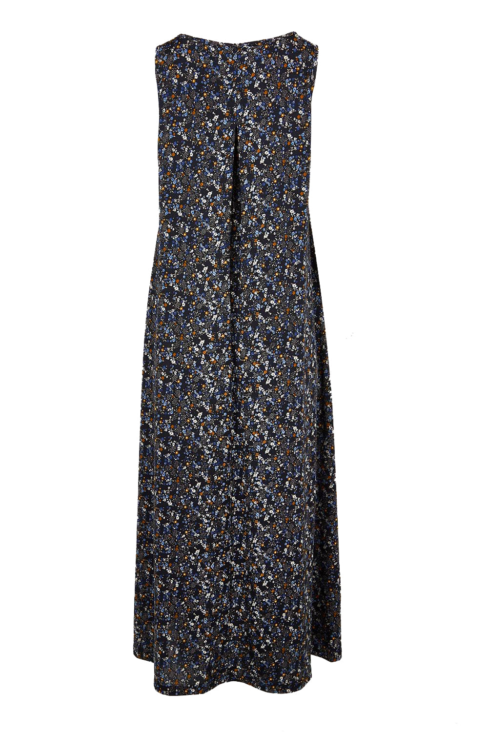 Product shot of the The Easy Wear Print Maxi Dress – Multifleur in colour Multifleur, from the back