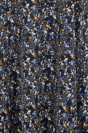 Product shot of the The Easy Wear Print Maxi Dress – Multifleur in colour Multifleur, showing detail