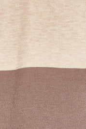 Product shot of The Colour Blocked Cardigan in colour Naturals, detail