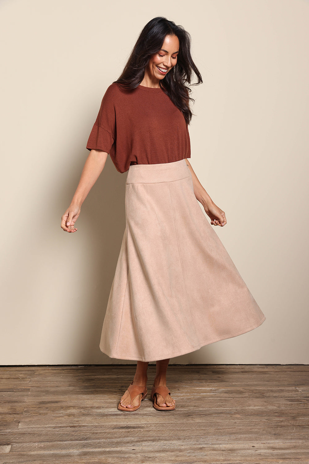 The Luxe Faux Suede Skirt – Baci
