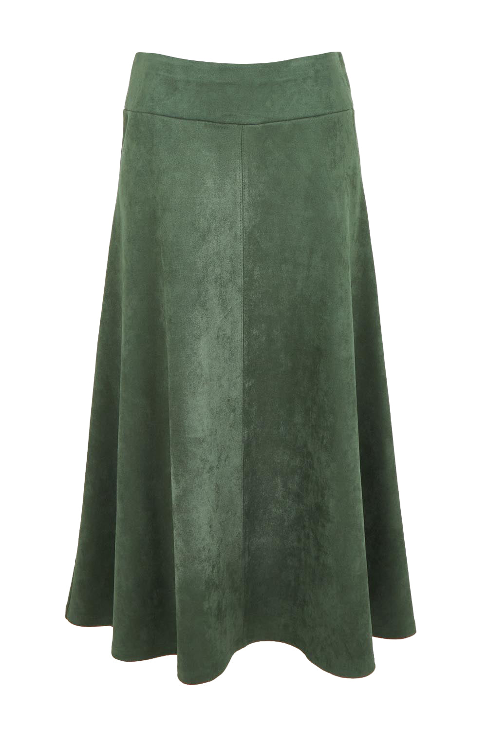 The Luxe Faux Suede Skirt – Pinegreen