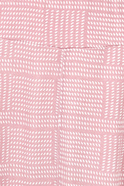 Product shot of The Bamboo Blend Print Fit & Flare Skirt in colour Pinkblush (Pink), from the back