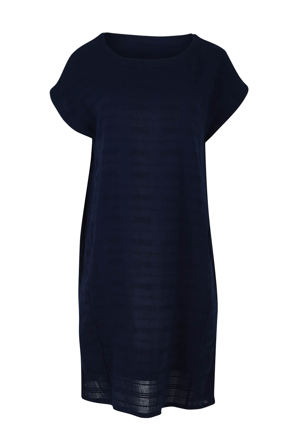 Product shot of The Keepers Summer Essential Dress in colour Classicnvy (Blue), from the front