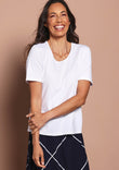 The Luxe Pima Cotton Tee - White
