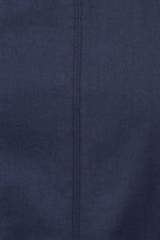 Product shot of The Tencel Blend Pull On  Skirt in colour Navy (Blue), detail