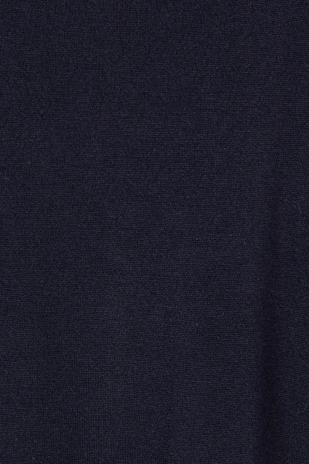 Product shot of The All Season V Neck High Low Tee in colour Darklapis (Blue), detail