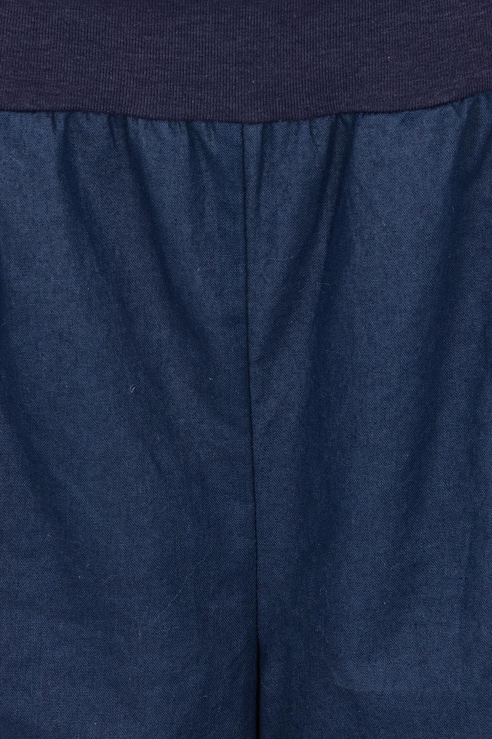 Product shot of The Rib Waistband Short in colour Navy (Blue), detail
