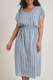 Preloved The Cotton Shirred Waist Dress - Denimblue