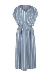 Preloved The Cotton Shirred Waist Dress - Denimblue