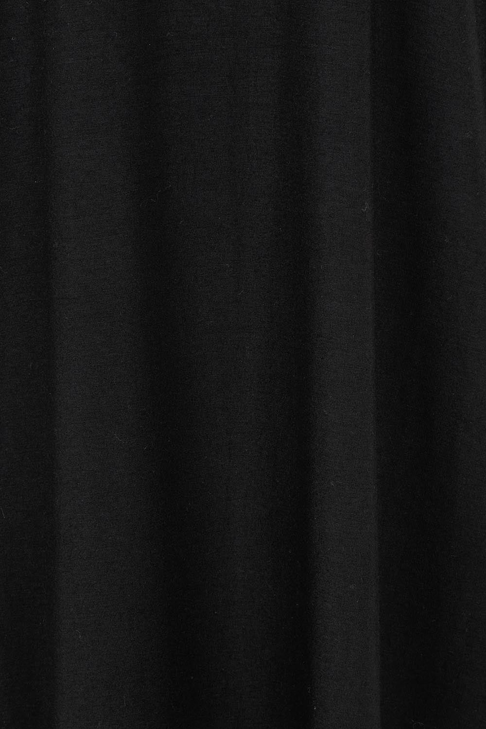 Product shot of The Pack & Go Luxe Bamboo Pull On Dress with Pockets in colour Black (Black), detail