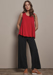 The Pack & Go Luxe Bamboo Wide Leg Pant - Black