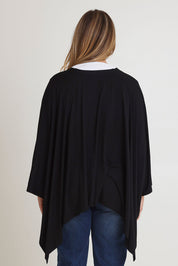 Preloved The Pack & Go Luxe Bamboo Shrug - Black